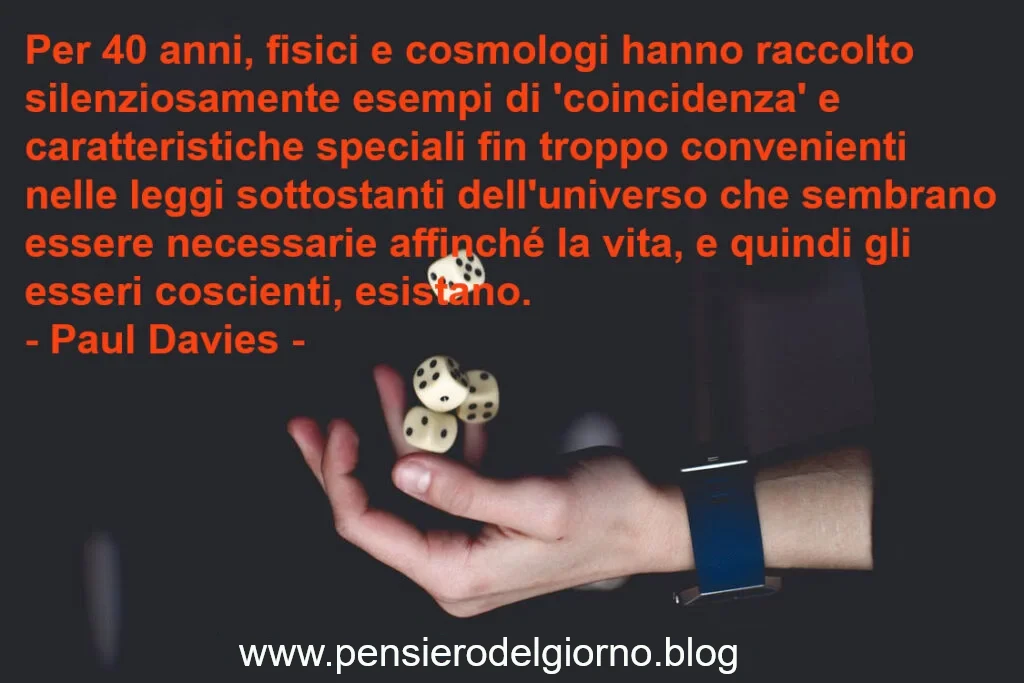 Frase coincidenze leggi Davies