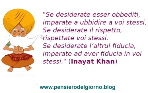 Frase antica saggezza Sufi Inayat Khan