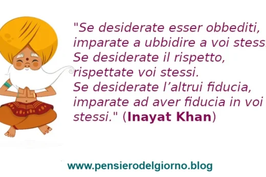 Frase antica saggezza Sufi Inayat Khan