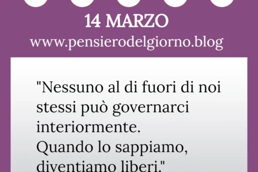 Calendario con frase del giorno 14 Marzo 2023