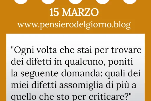 Calendario con frase del giorno 15 Marzo 2023