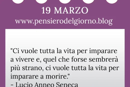 Calendario con frase del giorno 19 Marzo 2023