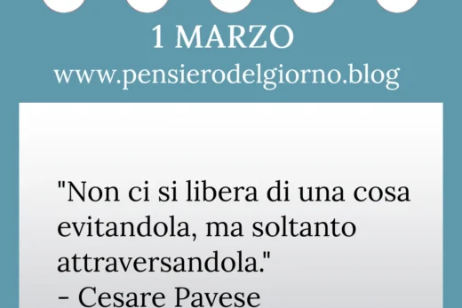 Calendario con frase del giorno 1 Marzo 2023