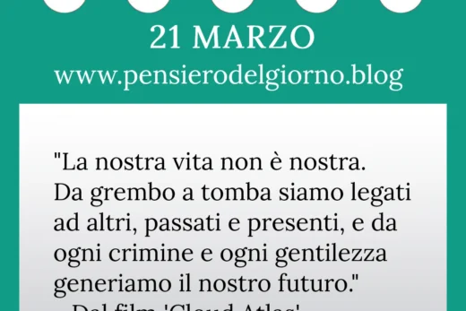 Calendario con frase del giorno 21 Marzo 2023
