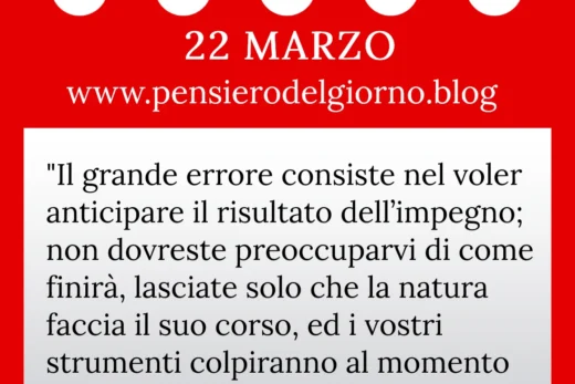 Calendario con frase del giorno 22 Marzo 2023
