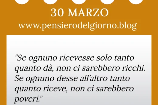 Calendario con frase del giorno 30 Marzo 2023