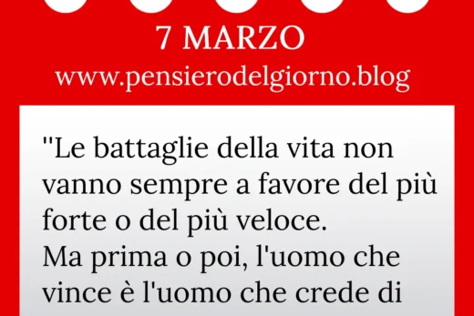 Calendario con frase del giorno 7 Marzo 2023