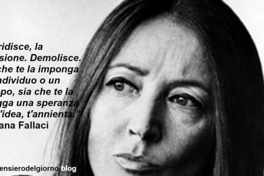 Frase di Oriana Fallaci sulla delusione