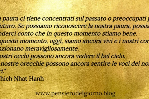 Frase saggia sulla paura Thich Nath Hanh