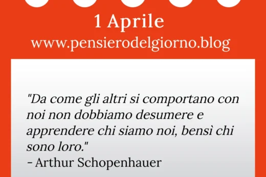 Calendario con frase del giorno 1 Aprile 2023