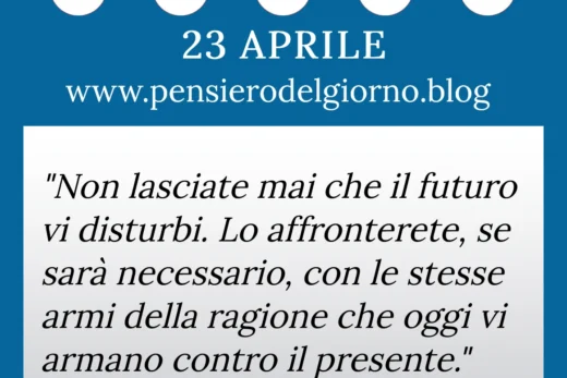Calendario con frase del giorno 23 Aprile 2023