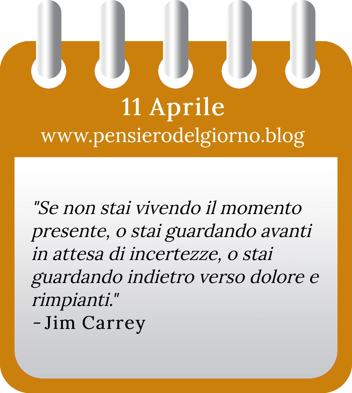 Calendario con frase del giorno 11 Aprile 2023