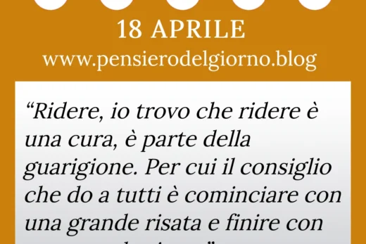 Calendario con frase del giorno 18 Aprile 2023