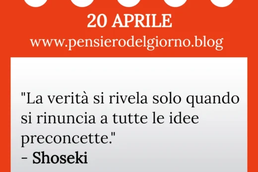 Calendario con frase del giorno 20 Aprile 2023
