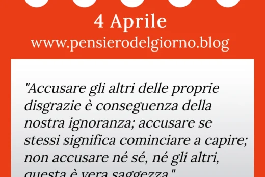 Calendario con frase del giorno 4 Aprile 2023