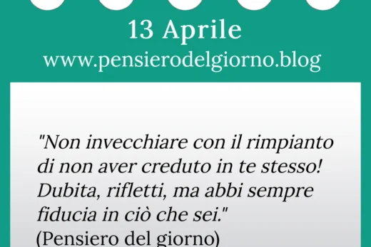 Calendario con frase del giorno 13 Aprile 2023