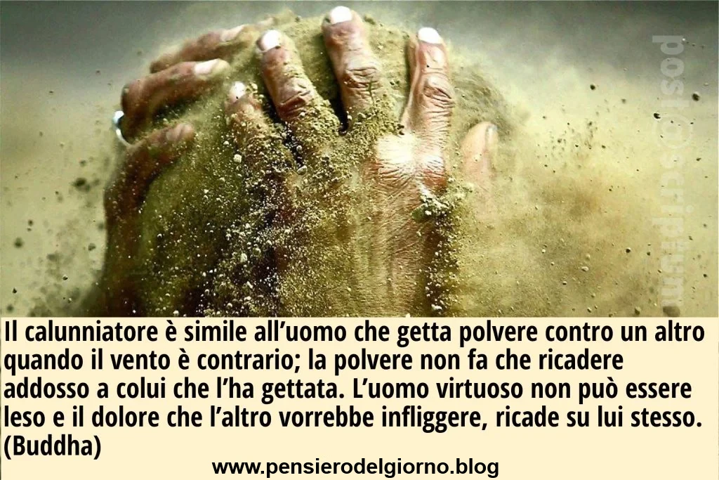 Frase sui calunniatori Buddha