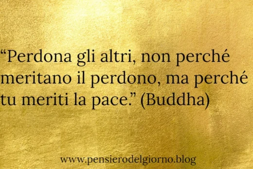 Frase di Buddha sul perdonare per avere pace