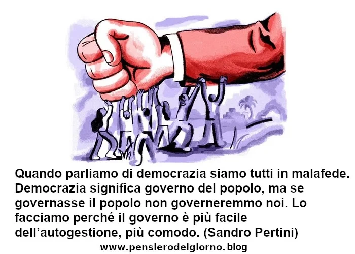 Frase sulla democrazia di Sandro Pertini