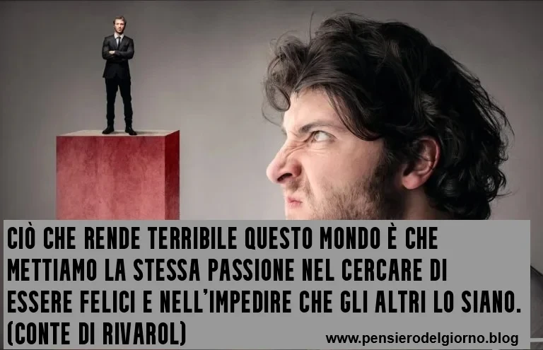 Frase sull'invidia Conte di Rivarol