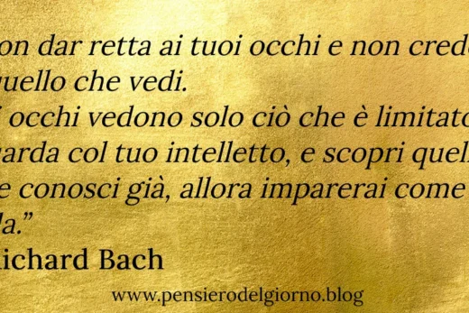 Frase di Richard Bach non credere a quello che vedi