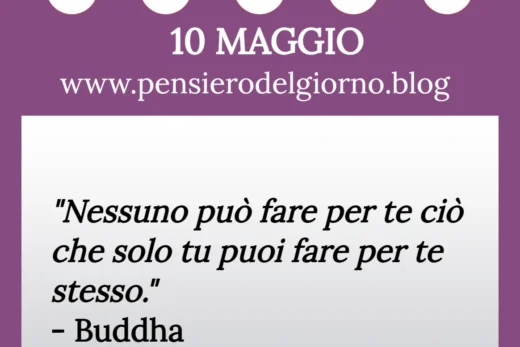 Calendario filosofico con frase del giorno 10 Maggio 2023