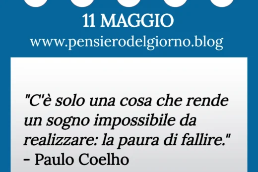 Calendario con frase del giorno 11 Maggio 2023