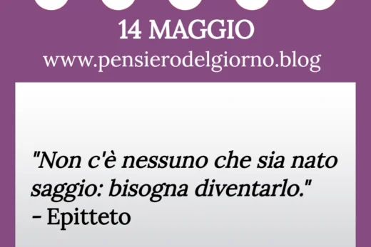 Calendario con frase del giorno 14 Maggio 2023