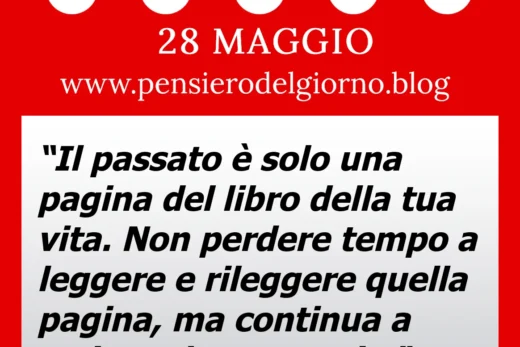 Calendario con frase del giorno oggi 28 Maggio 2023