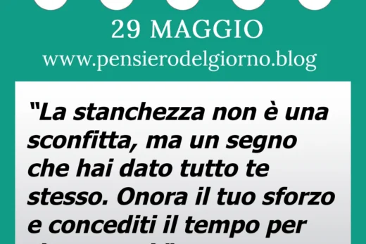 Calendario con frase del giorno 29 Maggio 2023