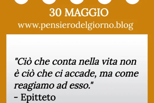 Calendario con frase del giorno 30 Maggio 2023