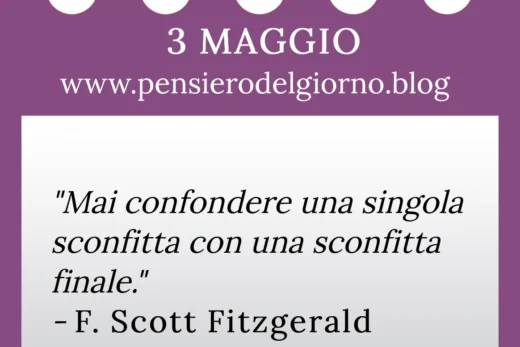 Calendario con frase del giorno 3 Maggio 2023