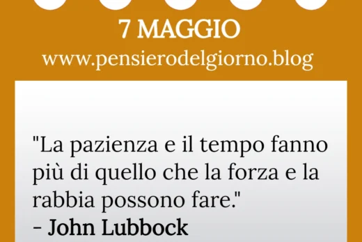 Calendario con frase del giorno 7 Maggio 2023
