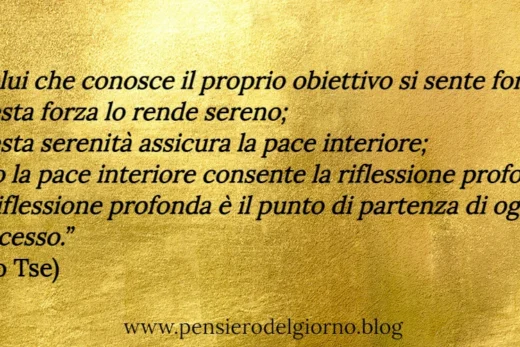 Frase del giorno Zen Lao Tzu pace interiore