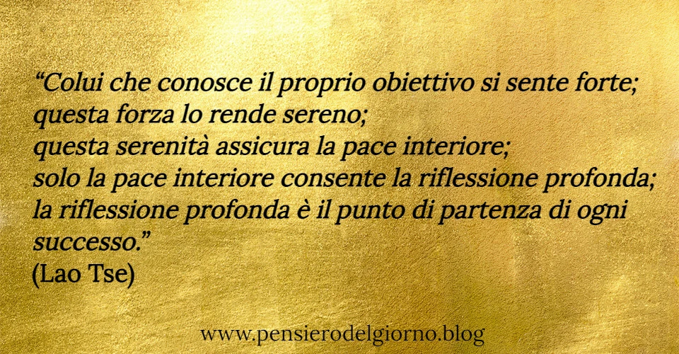 Frase Zen del giorno sulla riflessione profonda Lao Tze