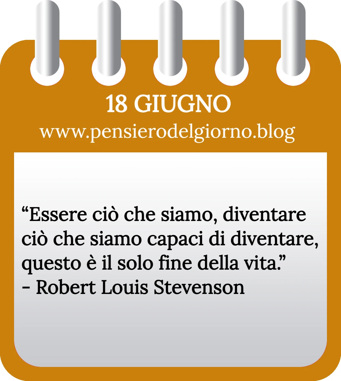 Calendario con frase del giorno 18 Giugno 2023