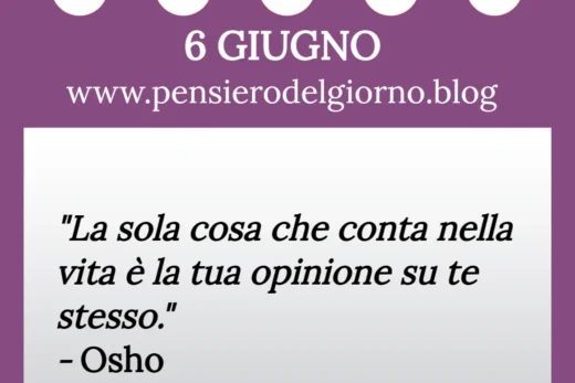 Calendario con frase del giorno 6 Giugno 2023