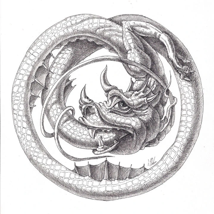 Ouroboros, disegno di Victor Molev