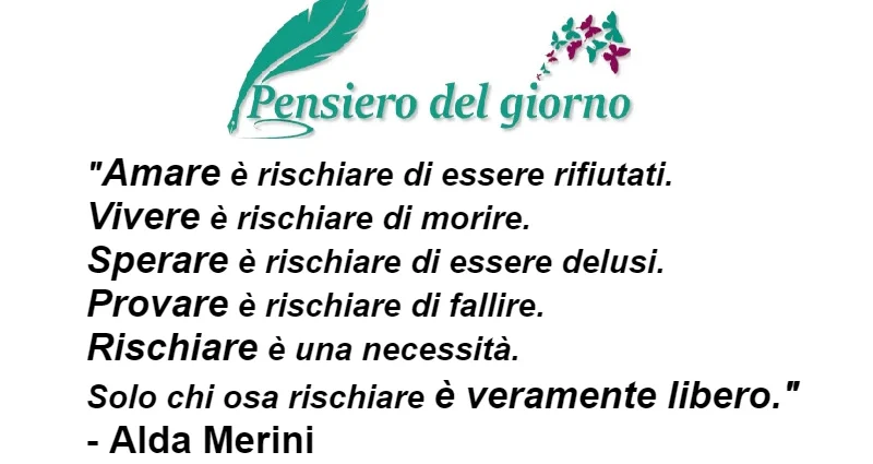 Amare è rischiare Alda Merini