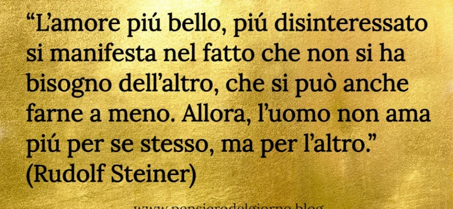 Rudolf Steiner insegnamenti amore vero
