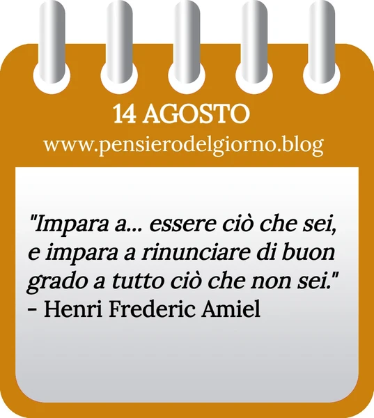 Calendario con frase del giorno 14 Agosto 2023