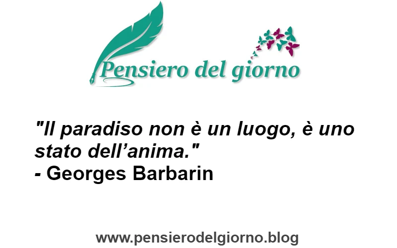 Il paradiso non è un luogo aforisma Barbarin