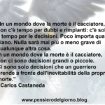 In uno mondo dove la morte è il cacciatore - Castaneda