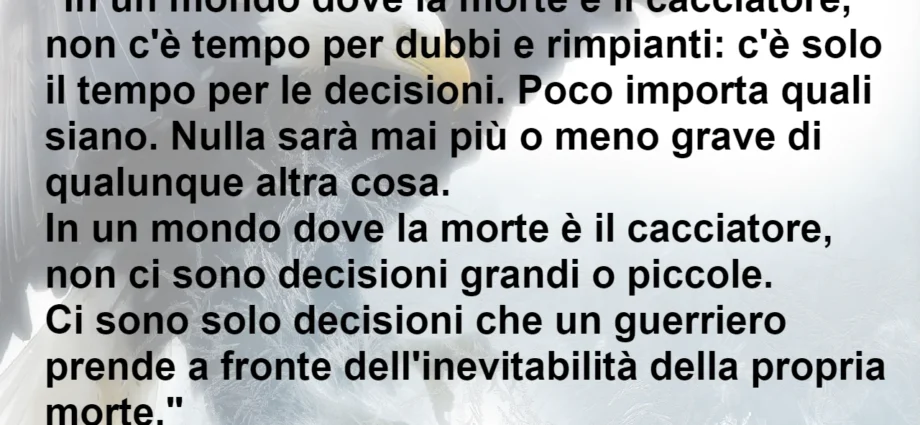 In uno mondo dove la morte è il cacciatore - Castaneda