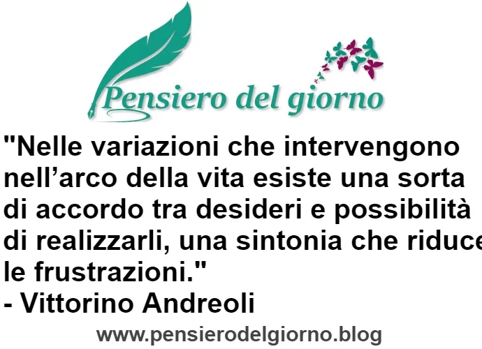 Aforisma armonia fra desideri e possibilità Andreoli