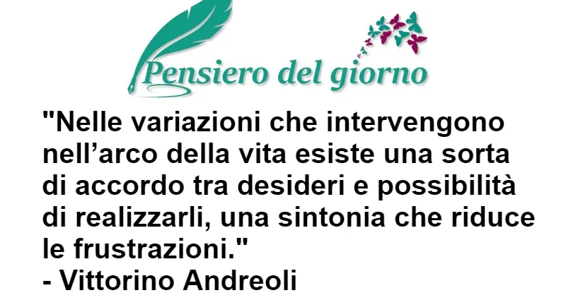 Aforisma armonia fra desideri e possibilità Andreoli