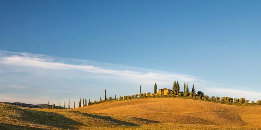 Casolare in Toscana autunno