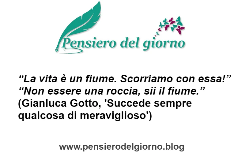 Citazione Sii fiume