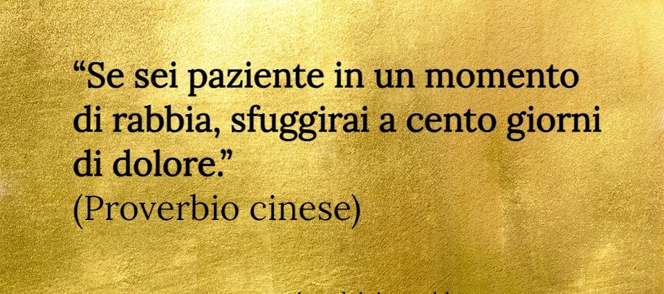 Se sei paziente in un momento di rabbia