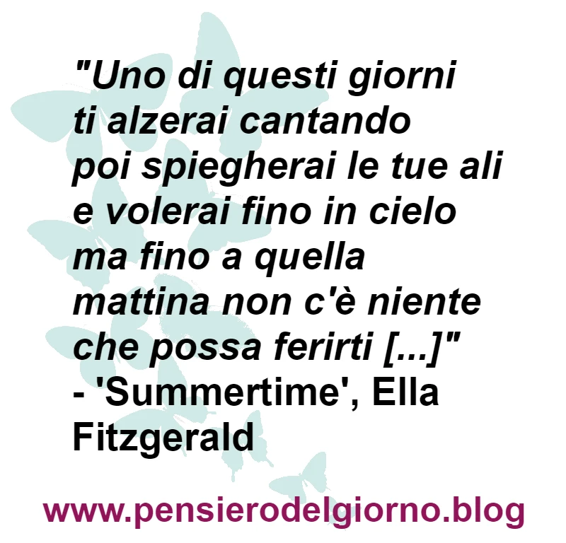 Summertime Ella Fitzgerald testo italiano